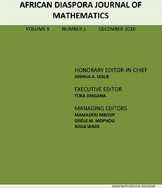 《非洲移民数学杂志》。新系列徽标