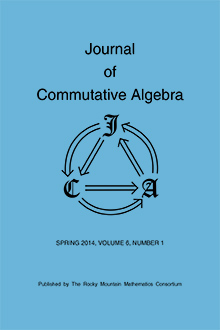 Journal of Commutative Algebra Logo