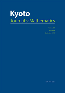 Kyoto Journal of Mathematics Logo