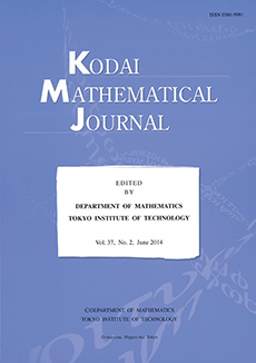 Kodai Mathematical Journal Logo