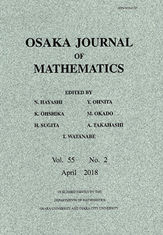 Osaka Journal of Mathematics Logo
