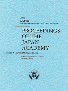 Proceedings of the Japan Academy, Series A, Mathematical Sciences Logo