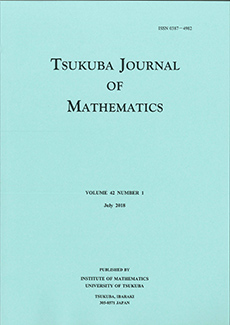 Tsukuba Journal of Mathematics Logo