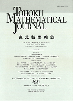 Tohoku Mathematical Journal Logo