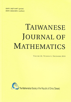 Taiwanese Journal of Mathematics Logo